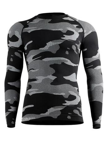Stark Soul Heren Thermo Shirt Camouflage Grey 40
