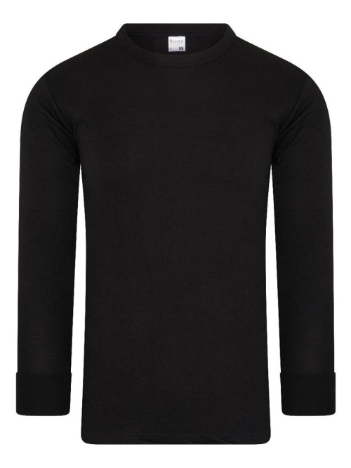 Beeren Sous-vêtements Basic noir thermo t-shirt pour homme