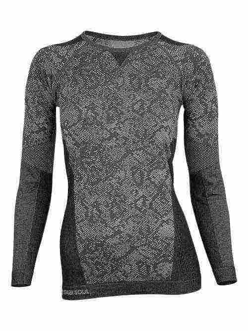 Ame d'acier Animal gris/print thermo t-shirt pour femmes Ame d'acier Animal gris/print thermo t-shirt pour femmes