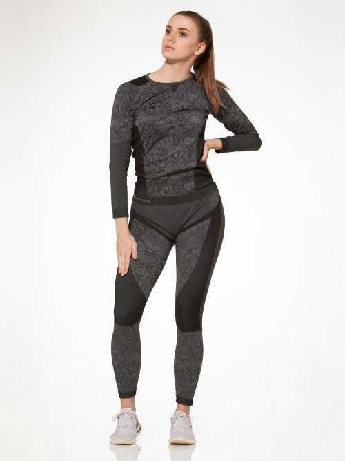 Ame d'acier Animal gris/print thermo t-shirt pour femmes Ame d'acier Animal gris/print thermo t-shirt pour femmes