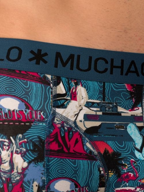Muchachomalo Miami Vatos bleu/print boxer Muchachomalo Miami Vatos bleu/print boxer