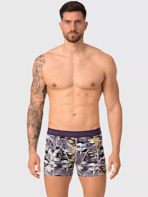 Muchachomalo Prince violet/print boxer Muchachomalo Prince violet/print boxer