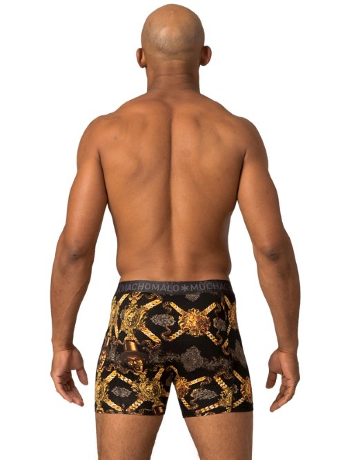 Muchachomalo Cuban noir/print boxer Muchachomalo Cuban noir/print boxer
