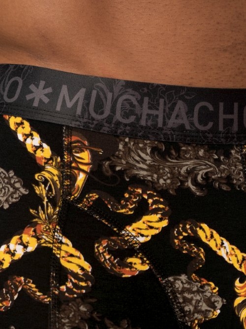 Muchachomalo Cuban noir/print boxer Muchachomalo Cuban noir/print boxer