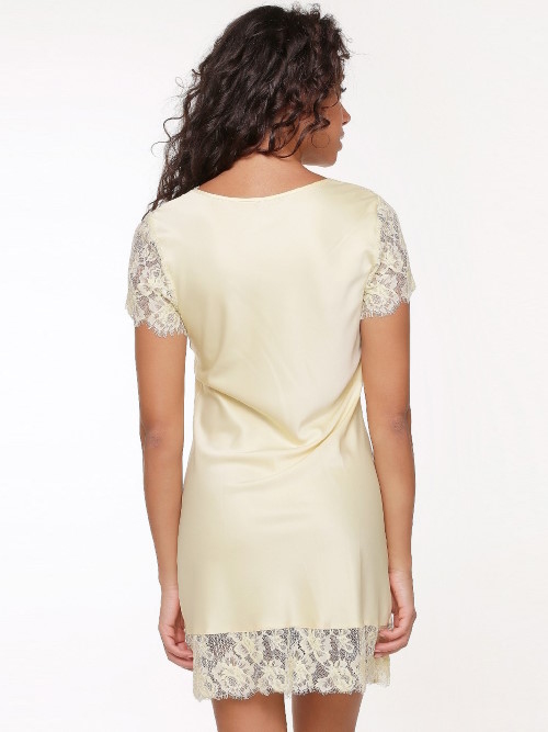 LingaDore Night Daily Satin french vanilla chemise de nuit LingaDore Night Daily Satin french vanilla chemise de nuit