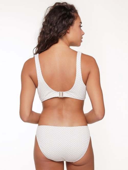 Plage de LingaDore Fishbone ivoire/print haut de bikini préformé Plage de LingaDore Fishbone ivoire/print haut de bikini préformé