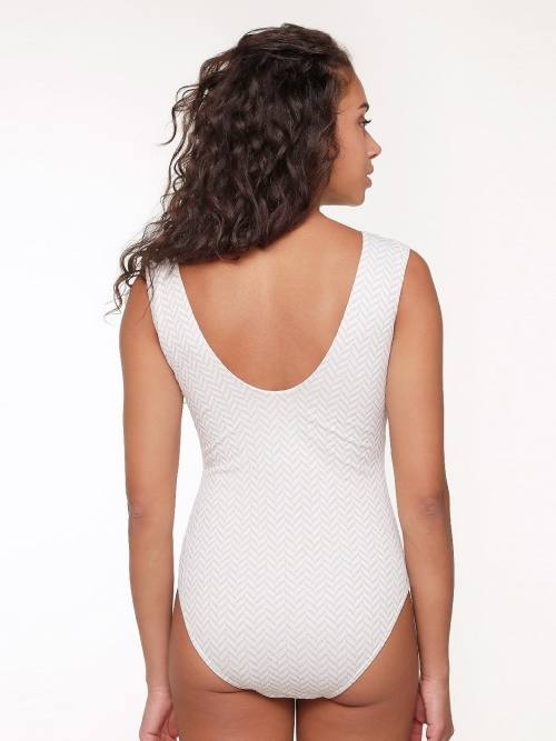 Plage de LingaDore Fishbone ivoire/print maillot de bain Plage de LingaDore Fishbone ivoire/print maillot de bain