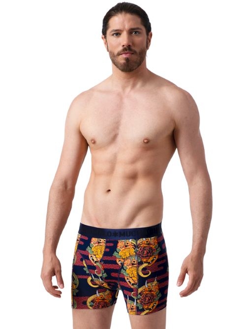 Muchachomalo Leaves bleu/print boxer Muchachomalo Leaves bleu/print boxer