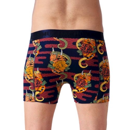 Muchachomalo Leaves bleu/print boxer Muchachomalo Leaves bleu/print boxer