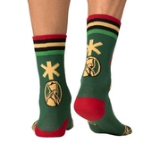 Muchachomalo Bob Marley vert/print chaussettes