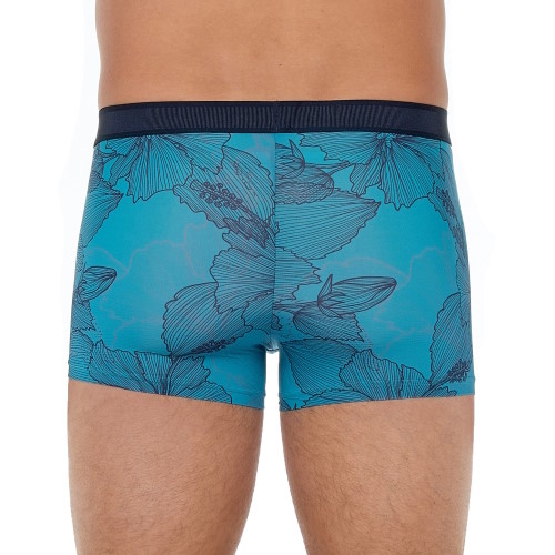 HOM Fano Plume turquoise/print sport trunk HOM Fano Plume turquoise/print sport trunk