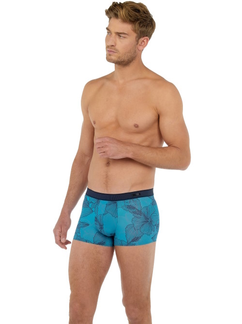 HOM Fano Plume turquoise/print sport trunk HOM Fano Plume turquoise/print sport trunk