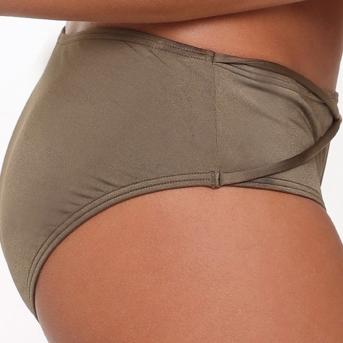 Plage de LingaDore Carol kaki slip de bikini Plage de LingaDore Carol kaki slip de bikini