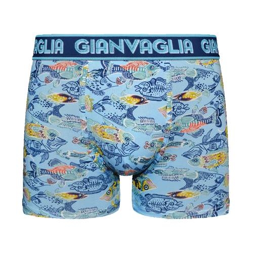 Gianvaglia Fish bleu/print boxer
