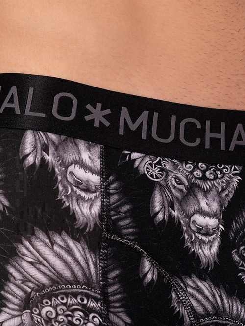 Muchachomalo Bison noir/print modal boxer Muchachomalo Bison noir/print modal boxer