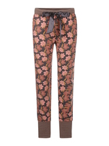 Charlie Choe Nuits de fleurs anthracite pantalon de pyjama