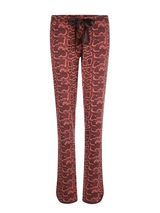 Charlie Choe Coeur sauvage terracotta pantalon de pyjama