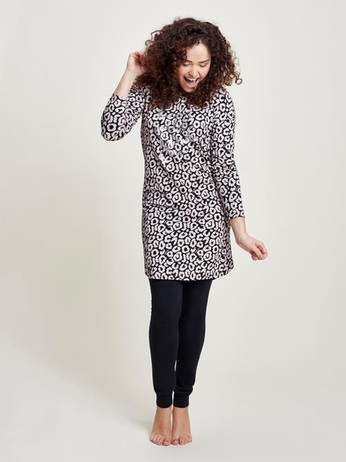 Charlie Choe Rêves sauvages noir/rose chemise de nuit Charlie Choe Rêves sauvages noir/rose chemise de nuit