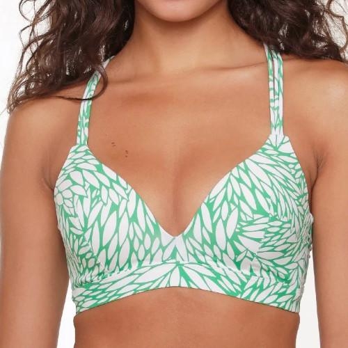 Lingadore Beach Graminées vert/blanc haut de bikini préformé