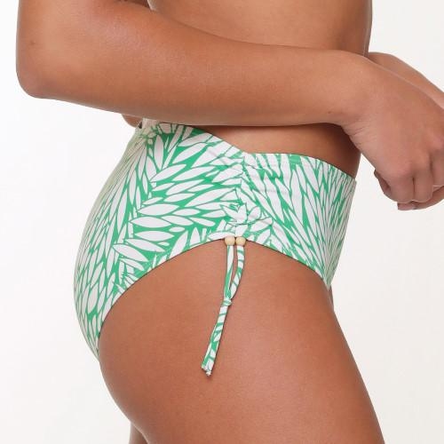 Plage de LingaDore Graminées vert/blanc slip de bikini Plage de LingaDore Graminées vert/blanc slip de bikini