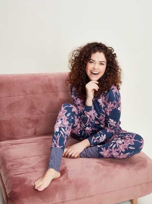 Charlie Choe Rêves fantastiques bleu marine/print chemise de nuit Charlie Choe Rêves fantastiques bleu marine/print chemise de nuit