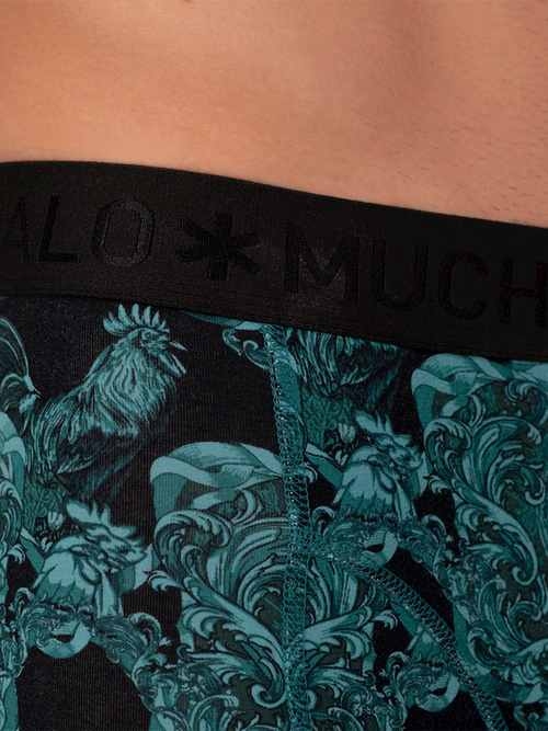 Muchachomalo Coq vert/print boxer Muchachomalo Coq vert/print boxer