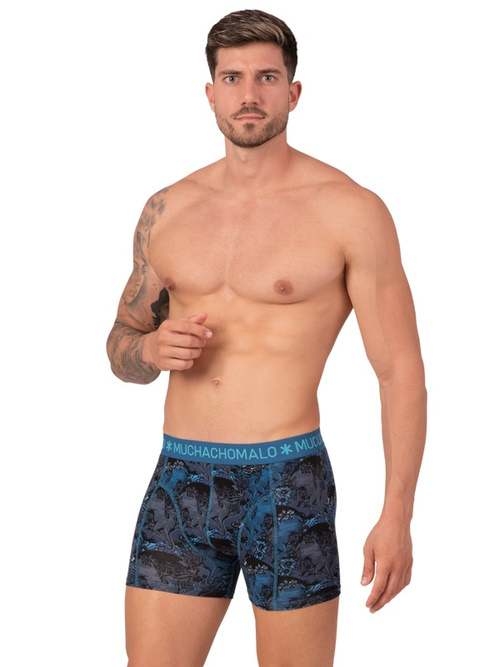 Muchachomalo Chevreuil bleu/print boxer Muchachomalo Chevreuil bleu/print boxer