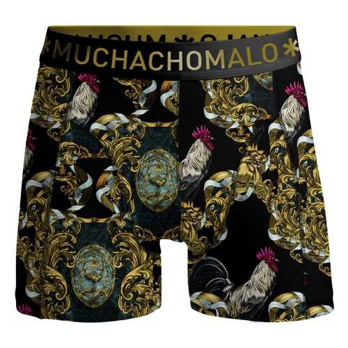 Muchachomalo Coq noir/print boxer pour hommes