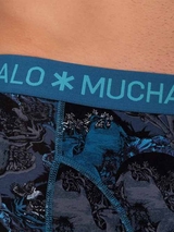 Muchachomalo Chevreuil bleu/print boxer pour hommes