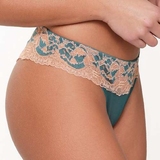 LingaDore  Turquoise & Sand turquoise/print culotte string