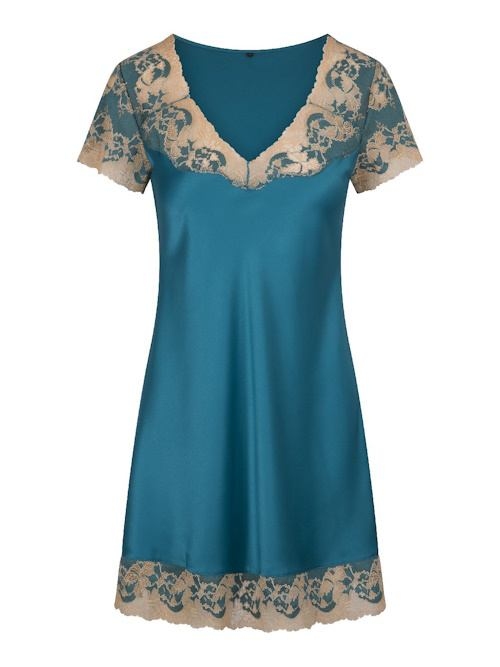 LingaDore Night Turquoise & Sand turquoise/print chemise de nuit LingaDore Night Turquoise & Sand turquoise/print chemise de nuit
