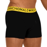 Muchachomalo Light Cotton Solid noir/jaune boxer