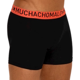 Muchachomalo Light Cotton Solid noir/rose boxer