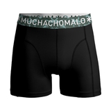 Muchachomalo Light Cotton Solid noir/vert boxer