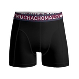 Muchachomalo Light Cotton Solid noir/rouge boxer