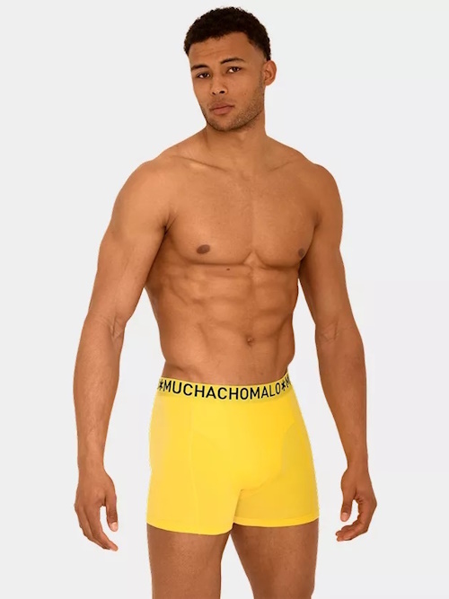 Muchachomalo Light Cotton Solid jaune boxer Muchachomalo Light Cotton Solid jaune boxer