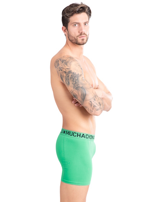 Muchachomalo Light Cotton Solid vert boxer Muchachomalo Light Cotton Solid vert boxer