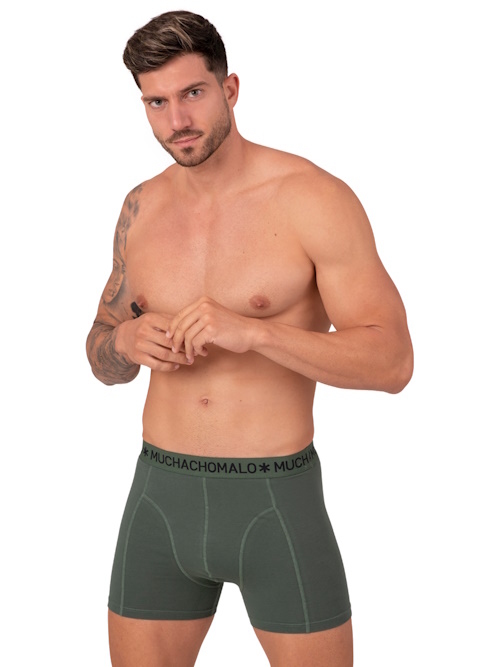 Muchachomalo Light Cotton Solid kaki boxer Muchachomalo Light Cotton Solid kaki boxer