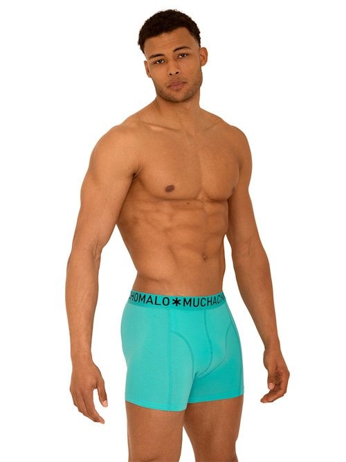 Muchachomalo Light Cotton Solid aqua boxer Muchachomalo Light Cotton Solid aqua boxer