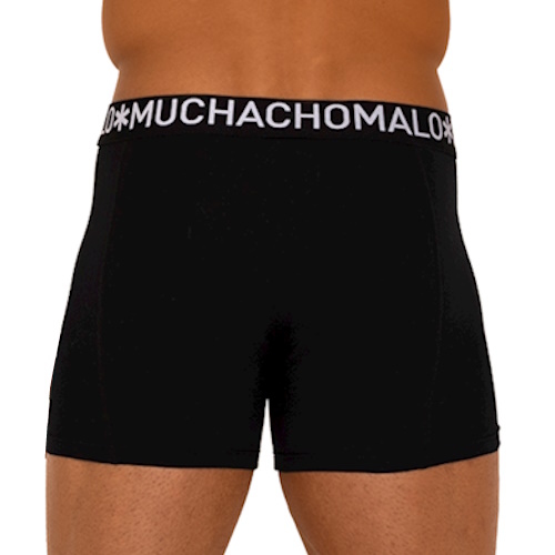 Muchachomalo Light Cotton Solid noir boxer Muchachomalo Light Cotton Solid noir boxer