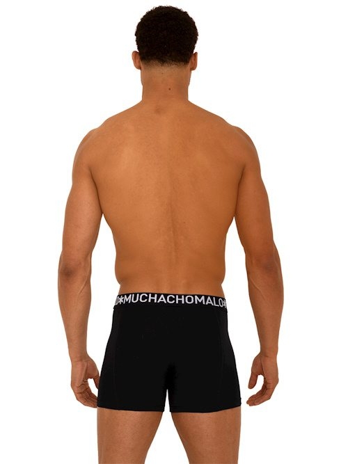 Muchachomalo Light Cotton Solid noir boxer Muchachomalo Light Cotton Solid noir boxer