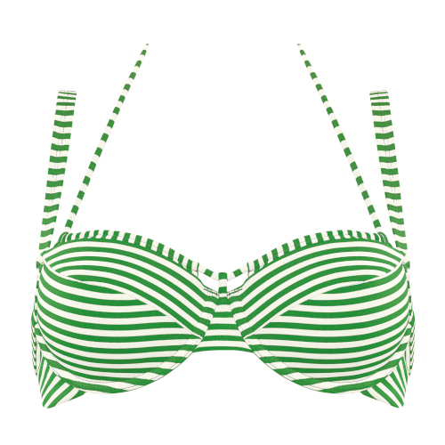 Maillots de bain Marlies Dekkers Holi Vintage vert/blanc haut de bikini préformé Maillots de bain Marlies Dekkers Holi Vintage vert/blanc haut de bikini préformé