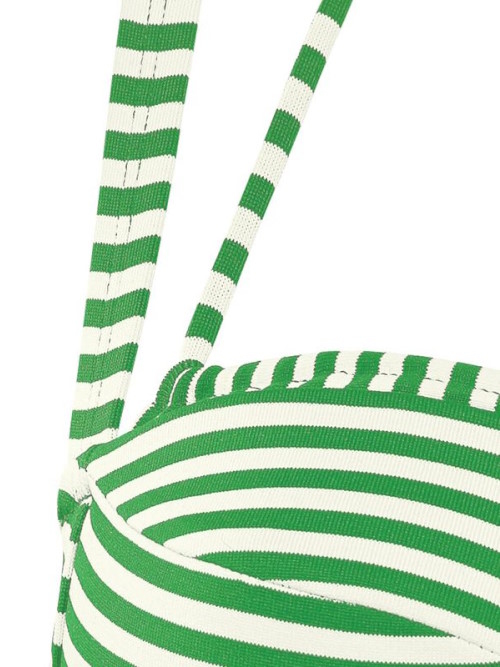 Maillots de bain Marlies Dekkers Holi Vintage vert/blanc haut de bikini préformé Maillots de bain Marlies Dekkers Holi Vintage vert/blanc haut de bikini préformé