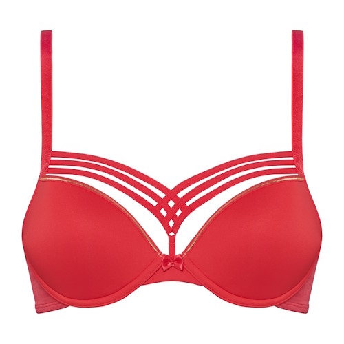 Marlies Dekkers Dame de Paris poppy red soutien-gorge push up Marlies Dekkers Dame de Paris poppy red soutien-gorge push up
