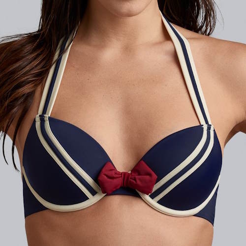 Maillots de bain Marlies Dekkers Sailor Mary bleu marine/ivoire bikinitop push up Maillots de bain Marlies Dekkers Sailor Mary bleu marine/ivoire bikinitop push up