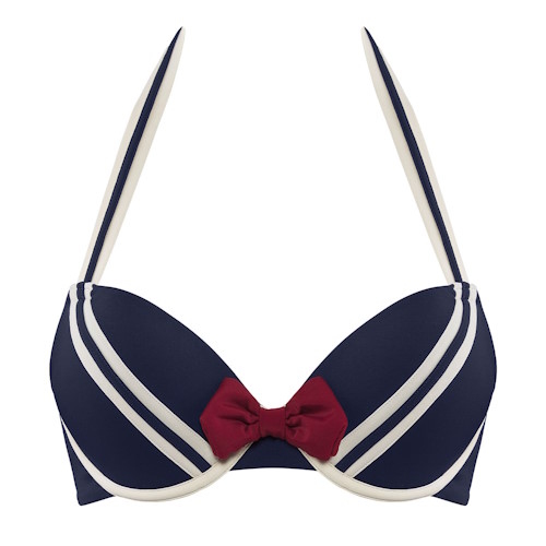 Maillots de bain Marlies Dekkers Sailor Mary bleu marine/ivoire bikinitop push up Maillots de bain Marlies Dekkers Sailor Mary bleu marine/ivoire bikinitop push up