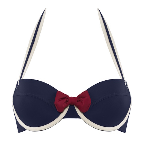Maillots de bain Marlies Dekkers Sailor Mary bleu marine/ivoire haut de bikini préformé Maillots de bain Marlies Dekkers Sailor Mary bleu marine/ivoire haut de bikini préformé