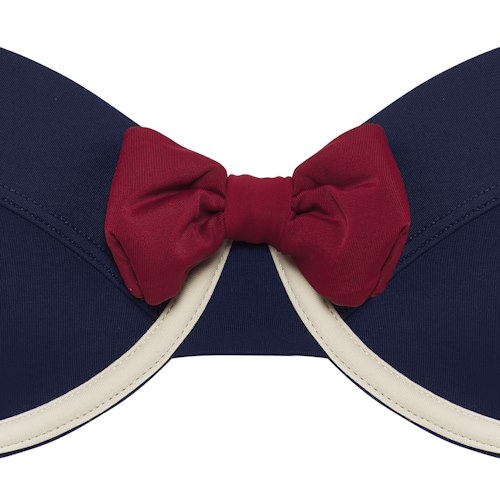 Maillots de bain Marlies Dekkers Sailor Mary bleu marine/ivoire haut de bikini préformé Maillots de bain Marlies Dekkers Sailor Mary bleu marine/ivoire haut de bikini préformé