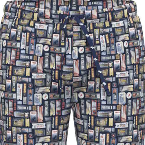 Un poisson nommé Fred Cinema Tickets bleu marine/print pantalon de pyjama Un poisson nommé Fred Cinema Tickets bleu marine/print pantalon de pyjama