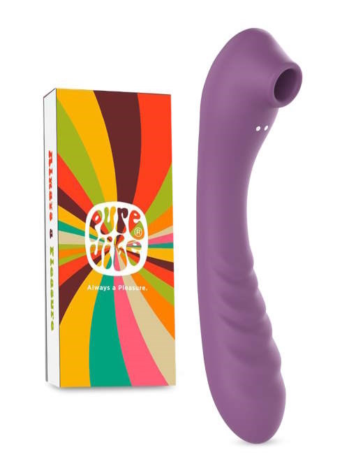 PureVibe Vibrating Air-Pulse Massager violet vibromasseur clitoris